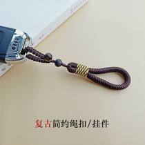Creative wooden Bodhi hand-woven lanyard mens ladies simple car keychain pendant key chain ring