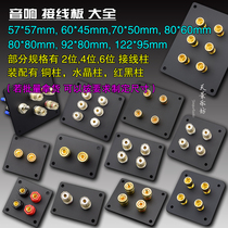 Single and double triple input active two or three frequency input audio terminal block junction box modification instead of 92*80
