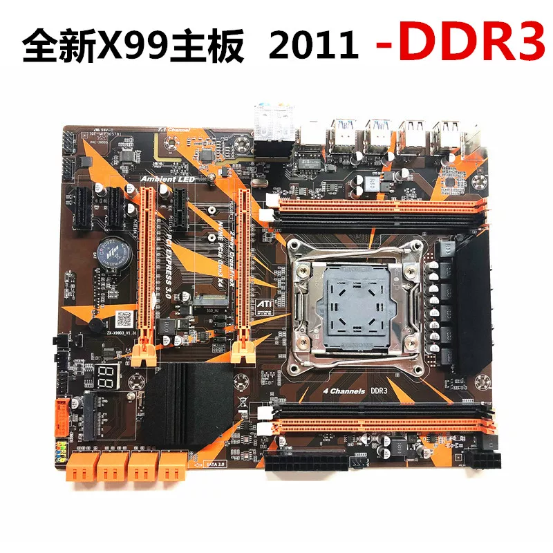 New X99 материнская плата LGA2011-3 игла компьютерная материнская плата DDR4 память E5 2678 2666v3CPU комплект