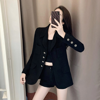 Korean Style Loose Casual Chic Commuter Blazer with a Unique Design, Niche Fashion, Eye-Catching Street Style, and a Powerful and Elegant Vibe
