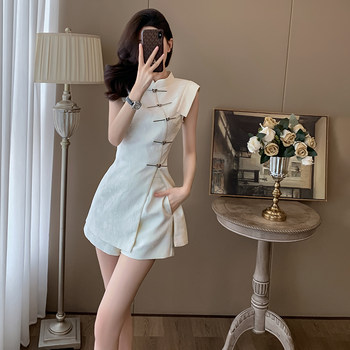Summer Age-Reducing, Stylish, New Chinese-Style National Fashion Suit for Women, Summer Style for Petite Women, Trendy Shorts Two-Piece Set