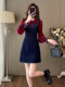 French Retro Long-Sleeved Waist-Cinching Dress for Women, Rich Lady Style, Elegant and Luxurious, Age-Reducing, Chic and Stylish Little Chanel-Style Dress