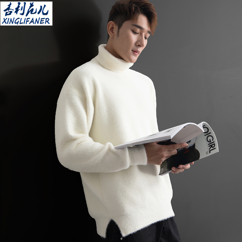 Machine Washable, Non-Pilling, High-End Mink Velvet, Relaxed and Lazy Style, High-Neck Sweater for Men, 2026 New Thickened White Base Layer Shirt Machine Washable, Non-Pilling, High-End Mink Velvet, Relaxed and Lazy Style, High-Neck Sweater for Men, 2026 New Thickened White Base Layer Shirt