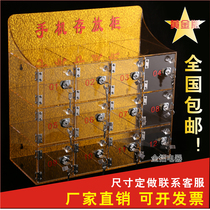 Golden mobile phone storage box Acrylic storage box Storage cabinet Mobile phone box Custom-made safe deposit box Mobile phone storage cabinet