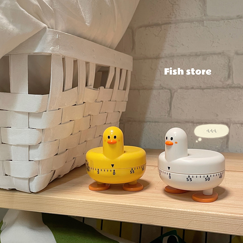 Timer Children study Private Duckling Kitchen Machinery Timer Swivel Cook Cosmetic Reminder Timer-Taobao
