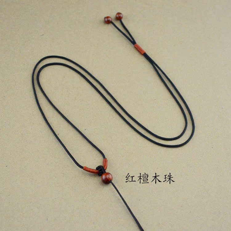 Wheat Quan handwoven pendant rope abrasion resistant adjustable sandalwood pendant rope pendant pendant fit rope Rope Men and women