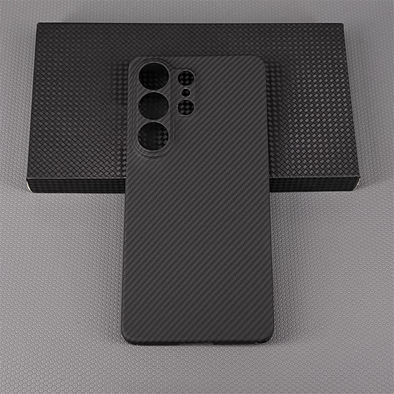 Suitable for Samsung S26Ultra Mobile Phone Case, Kevlar Aramid Fiber Galaxy S26 Carbon Fiber Protective Case, Ultra-Thin, Heat Dissipation, Anti-Fall, S26+ High-End Business Style Mobile Phone Case