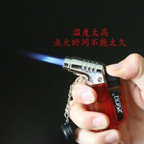 6111 Fashionable windproof lighter moxa burning incense lighter double-head straight-through lighter cigar lighter