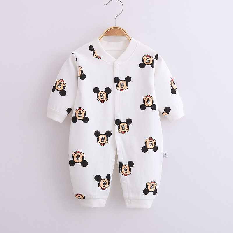 Spring autumn baby Even body clothes pure cotton male newborn clothes female baby suit autumn and winter cute princess khaclothes autumn clothes