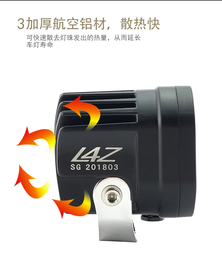 Đèn pha xe máy sửa đổi đèn điện xe điện LED đèn pha ngoài đèn pha siêu sáng chói đèn rọi 12-24V led xe máy