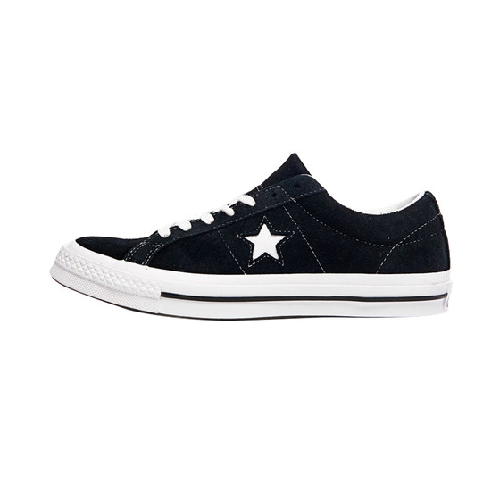 Converse Converse onestar74 black suede low canvas casual men's shoes women's shoes 171587C