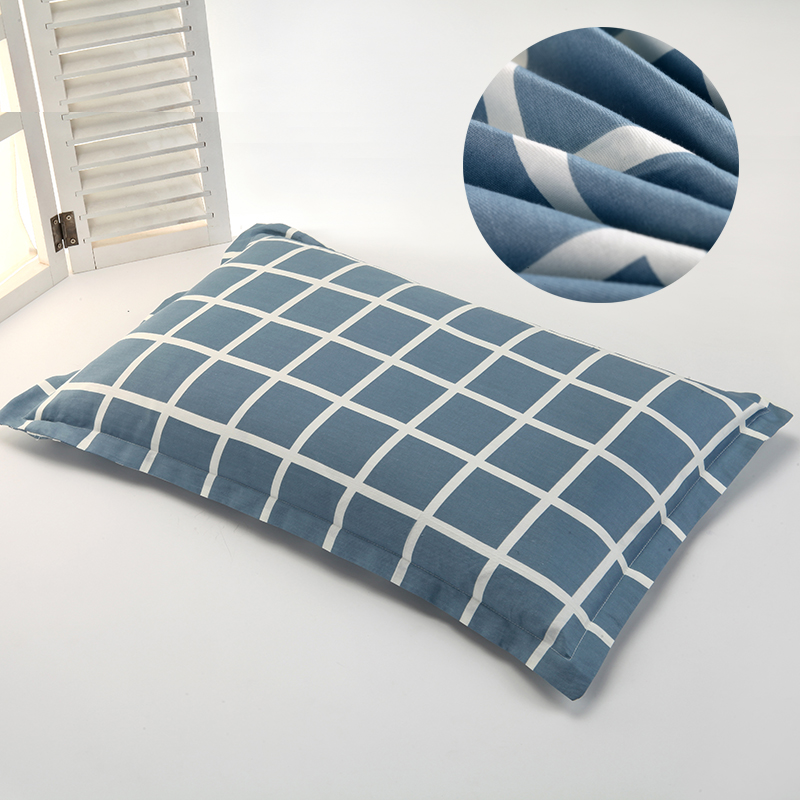 Vỏ gối bằng vải cotton cũ Vỏ gối vải thô dành cho người lớn Twill một mảnh được trang bị lõi gối bao gồm một cặp xin vui lòng lấy 2 gối cao su non cho trẻ sơ sinh