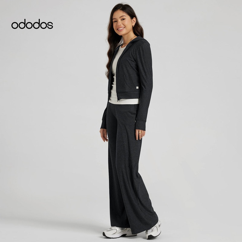 Ododos Knitted Cardigan Sweatshirt for Women, New Autumn Style, Casual, Slimming, Outerwear, Fitness, Stylish, Hooded Zip-Up Top Ododos Knitted Cardigan Sweatshirt for Women, New Autumn Style, Casual, Slimming, Outerwear, Fitness, Stylish, Hooded Zip-Up Top