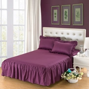 Bông satin kiểu giường váy bedspread bông giường khăn trải giường đặt một mảnh duy nhất của màu giường sạn 1,5m 1.8m - Váy Petti