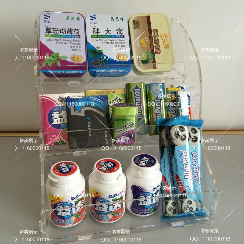 Chewing Gum Show Promotion Shelf Bubble Gum 24 Wide Xylitol Exhibition Rack Supermarket Cashier Counter Big Number Promotion Shelf