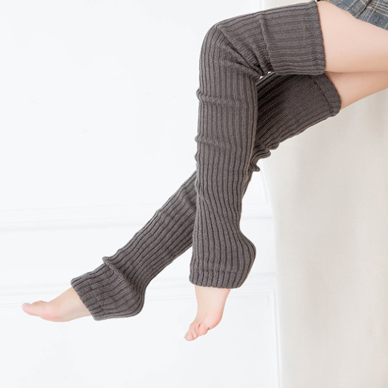 Legging socks women's over-the-knee autumn winter thickened warm wool knee joints old cold legs dance heap socks women