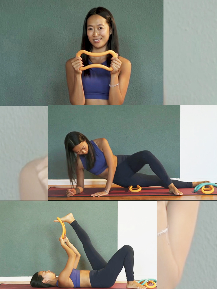 Shi Yan yoga ring thin back slimming artifact open back pull shoulder correction fascia pull body fitness ring Pilates ring