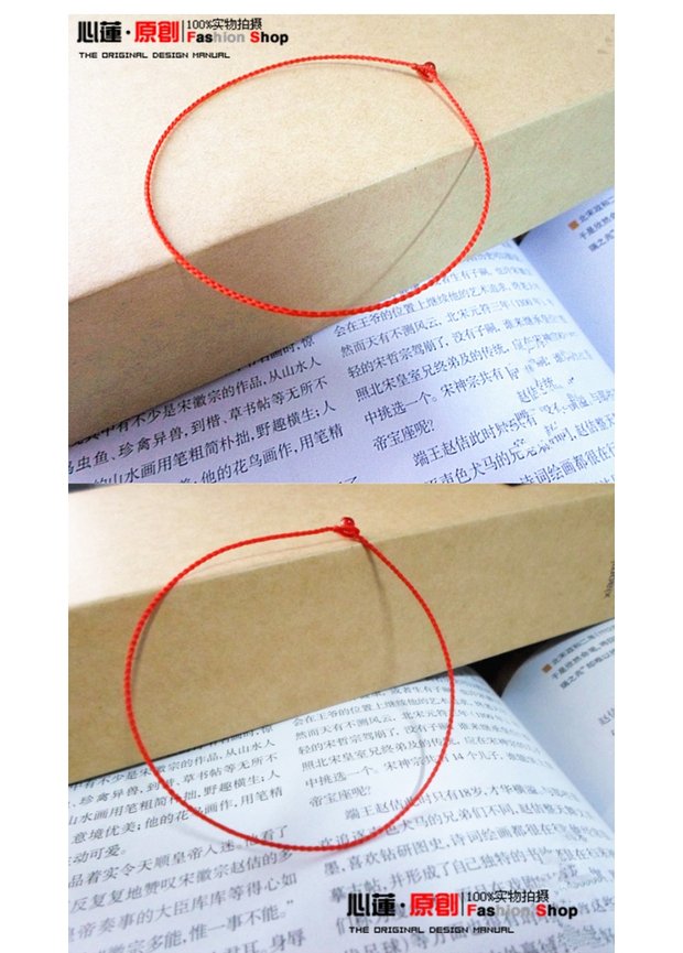 Dây thừng bốn vị phật lớn phù hộ cho linh hồn ác 0,5 mm năm nay vòng tay dây đỏ chuyển vòng chân nữ vòng đeo chân nữ bằng vàng