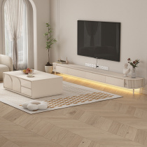 Modern simple suspended TV cabinet storage and storage cabinet integrated small household white tall TV cabinet