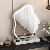 Wireless Charging Dressing Mirror Mirror with LightLightLightLightsBedroom Cosmetic Mirror Tmall Elves Cloud Smart Mirror