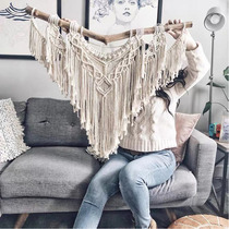 ins Wind hand-woven tapestry cotton rope decoration model room famous Tapestry bedroom sofa background wall hanging