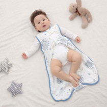 Baby sleeping bag Summer thin section Gauze Legs air conditioning Room Sleeveless Vest Anti-Throng Bamboo Cotton Swaddle Kick