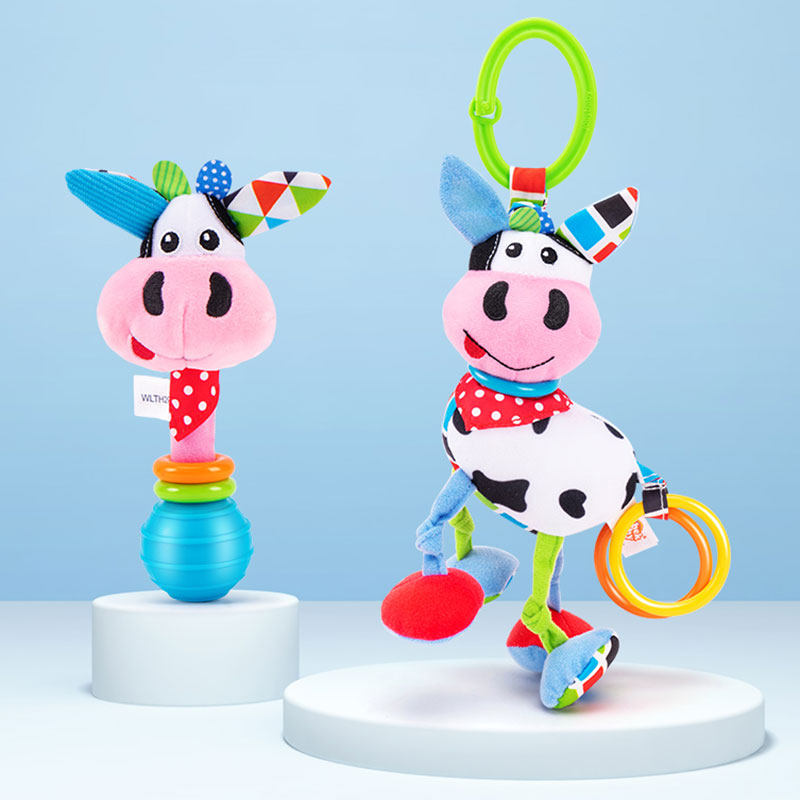 Newborn baby hand ringing 0 - 1 year old baby grasp training can bite 0 - 3 - 6 months to calm Yi Premature Teaching Toys