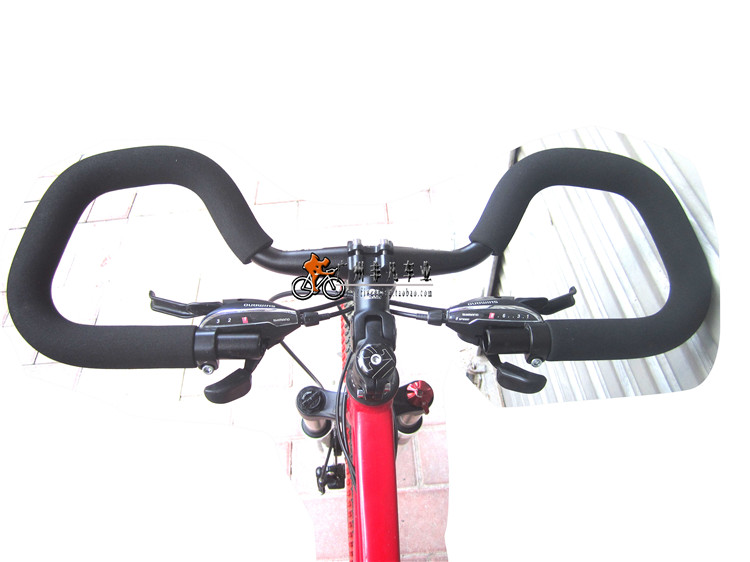 Adjustable Aluminum Alloy Bike Crooked Butterfly Handlebar Bicycle Accessory