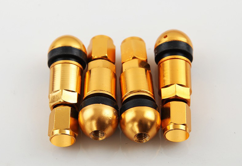 Wheel modification valve nozzle Gold gray removable nozzle Universal nozzle