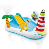 INTEX Динозавр, надувной морской бассейн с шариками, аквапарк для игр в воде, игрушка