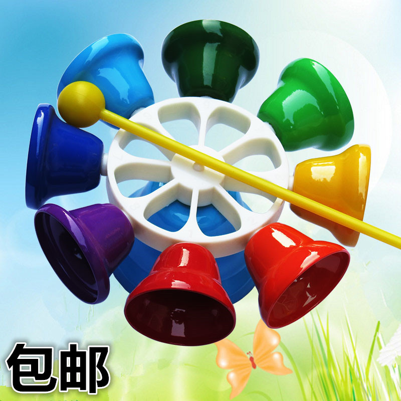 8-Tone Bell Orff eight-tone turn Bell Bell Bell Bell percussion instrument early education eight-tone class bell sound sense Bell melody clock