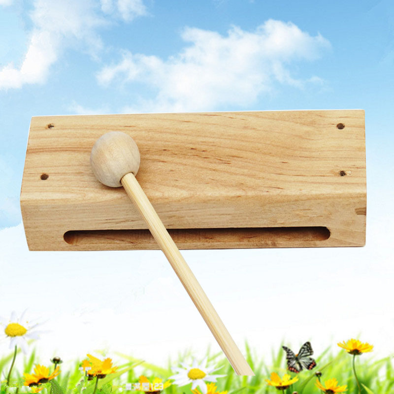 ORF Percussion instruments Square clapper National supplies Treble clapper Square wooden clapper beating children's teaching aids