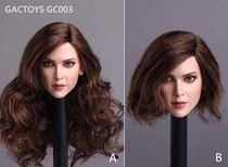 (Physical spot) GACTOYS GC004 1 6 European and American beauty head carving A long hair B short hair