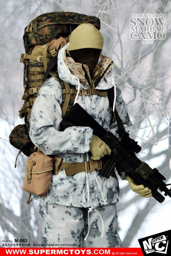 (Physical stock) SUPERMCTOYS M-063 US Marine Corps snow camouflage suit