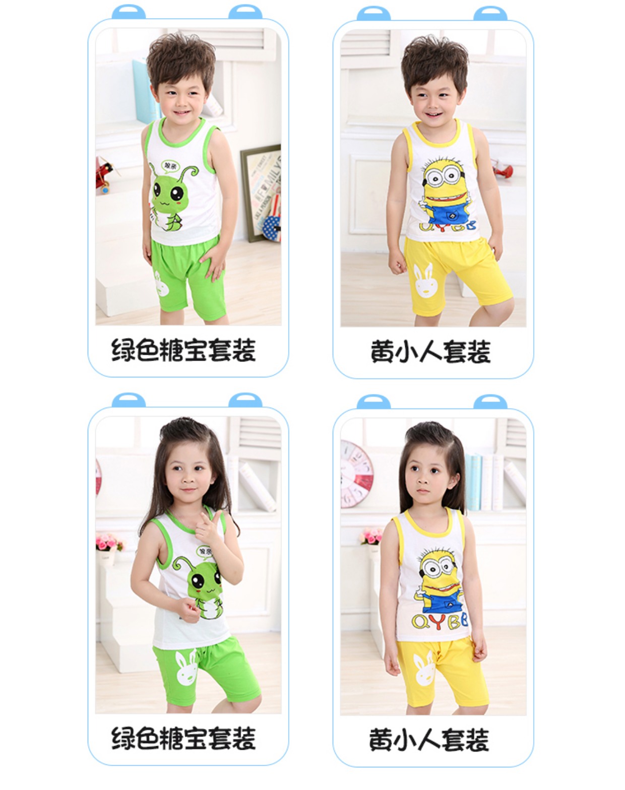 Đặc biệt hàng ngày bé trai và bé gái áo thun cotton ngắn tay phù hợp với trẻ em hai mảnh đồ ngủ mùa hè cho bé đồ bơi trẻ em quần rời