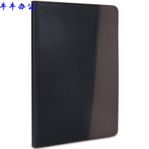 Del 7911 business office leather face book 25K note notepad meeting record book 120 205 * 143mm