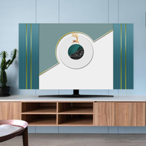TV dust cover cover cloth 55-inch 65-inch 75-inch light luxury Nordic wall-mounted simple modern 2024 new style