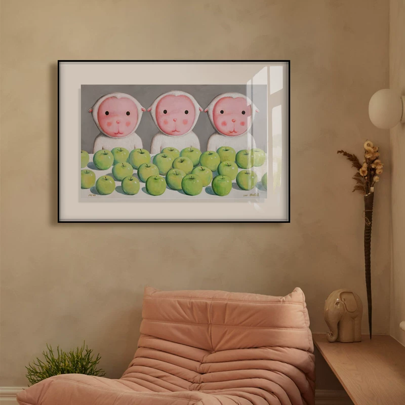 И Art L Yang Yuanyuan Подпись ограниченная печать Искусство оригинальное пространство Decoration Sanyang Kaitai