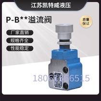 Direct-acting hydraulic low-pressure relief valve P-B10B B25B B63B B10 B25 B63 Wuxi Kanghao Liquid