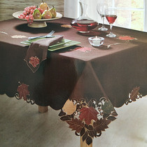 Foreign trade European embroidery table tablecloth American pastoral fabric embroidery table cloth coffee table cloth piano dust cover towel