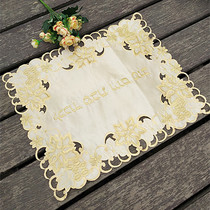 European-style dustproof embroidery cover tea tray tea set towel multi-purpose small household appliances dust cover foreign trade tablecloth decorative pad