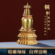 Pure copper Tibetan Katana Taserita Taffota Tower Five Taiwan Pagoda