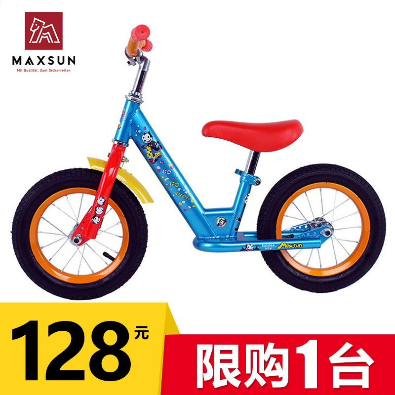 Xe tay ga trẻ em MAXSUN cân bằng của trẻ em lướt nhẹ mà không cần xe đẩy chân 2-6 tuổi - Smart Scooter