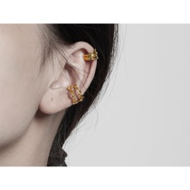 New Superior Aural Ear Clip Temperament Personality Flower Ring Painless Earbone Clip Womens Ear Accessories