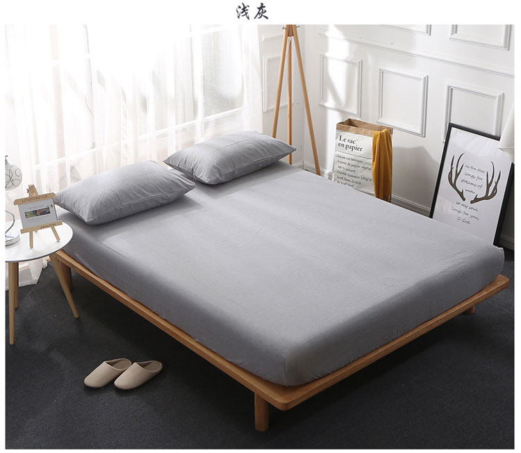Ichiban kiểu Nhật một mảnh bông rửa Khăn doanh nghiệp giường bông đơn hoặc kép doanh nghiệp giường bedspread sọc kẻ sọc không thể đủ khả năng để bóng - Trang bị Covers ga giường chun