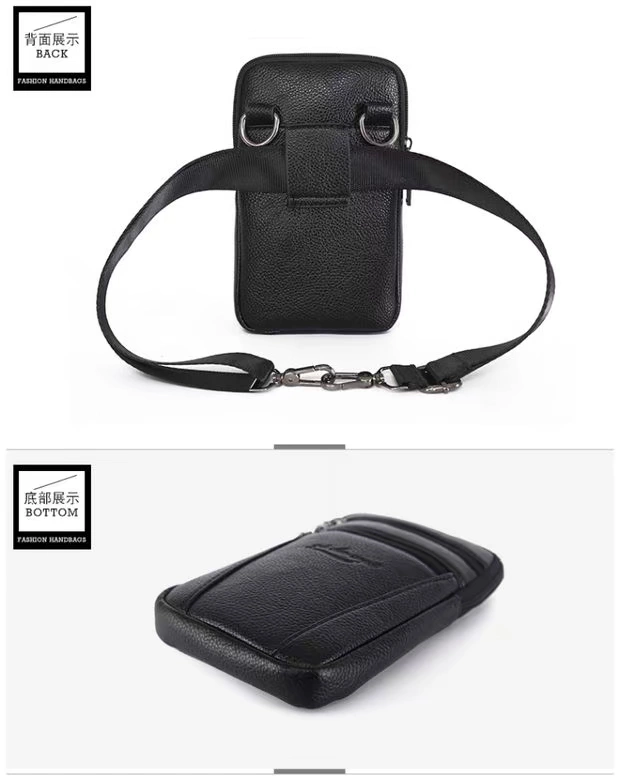 Túi da nam đa chức năng Messenger túi da bò thắt lưng 5,5-6-7 inch túi điện thoại di động túi dọc - Túi điện thoại túi xách nữ hàng hiệu dior