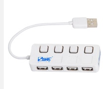 SANBAO SH-404 4 Port USB2 0 HUB high speed with sub-control switch usb with anti-counterfeiting