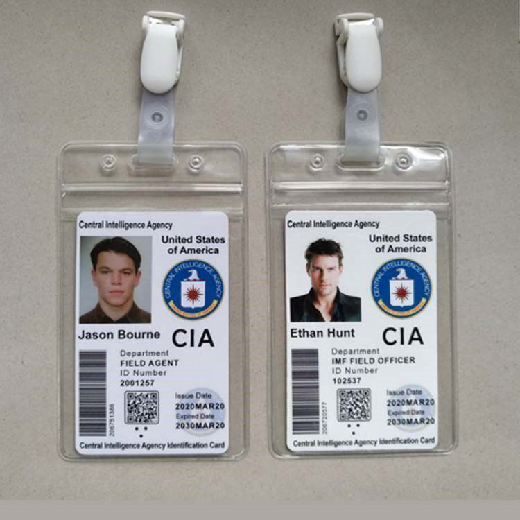 American drama Mission Impossible Spy spy movie heavy film CIA personality COS custom prop version identity card