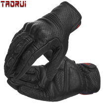 Spring and summer motorcycle gloves Motocross motorcycle riding fall-proof breathable touch screen mens and womens four seasons full sheepskin gloves