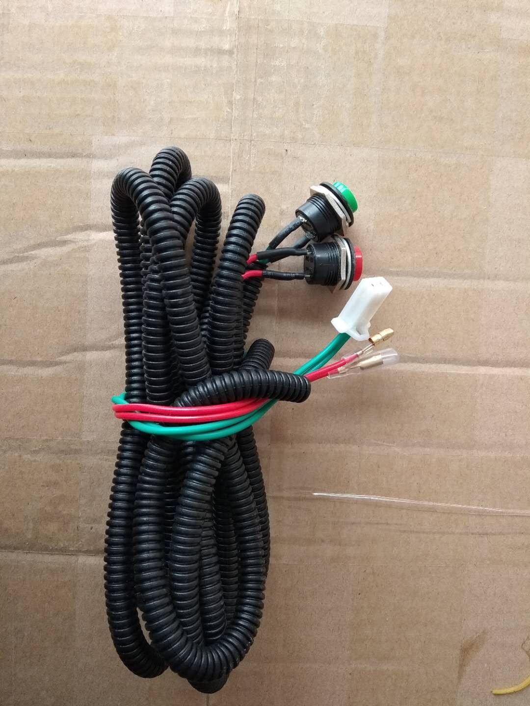 Electric three-wheeler four-wheel electric vehicle booster launches flameout button switch extension cord 48v60v72v